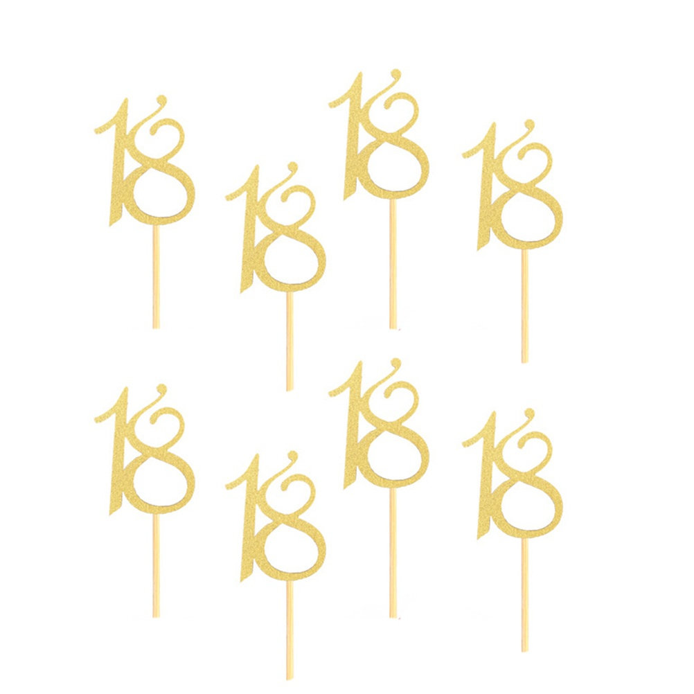 Ice Pick Pick - 48 Pezzi Decorazioni per Torta 18°