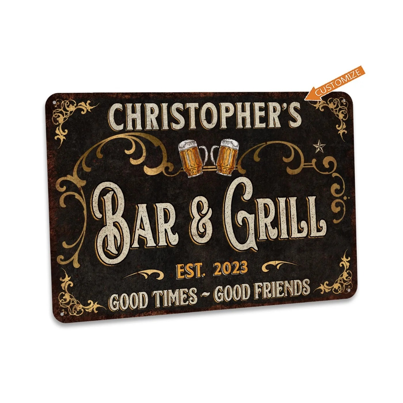 Home Bar Signs - 1 Pezzo di Insegna in Metallo