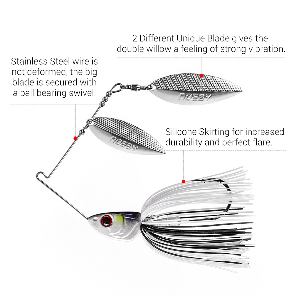 Noeby Spinnerbait 10.5g 14g 21 - Jigger Double Sided recensione e prezzo