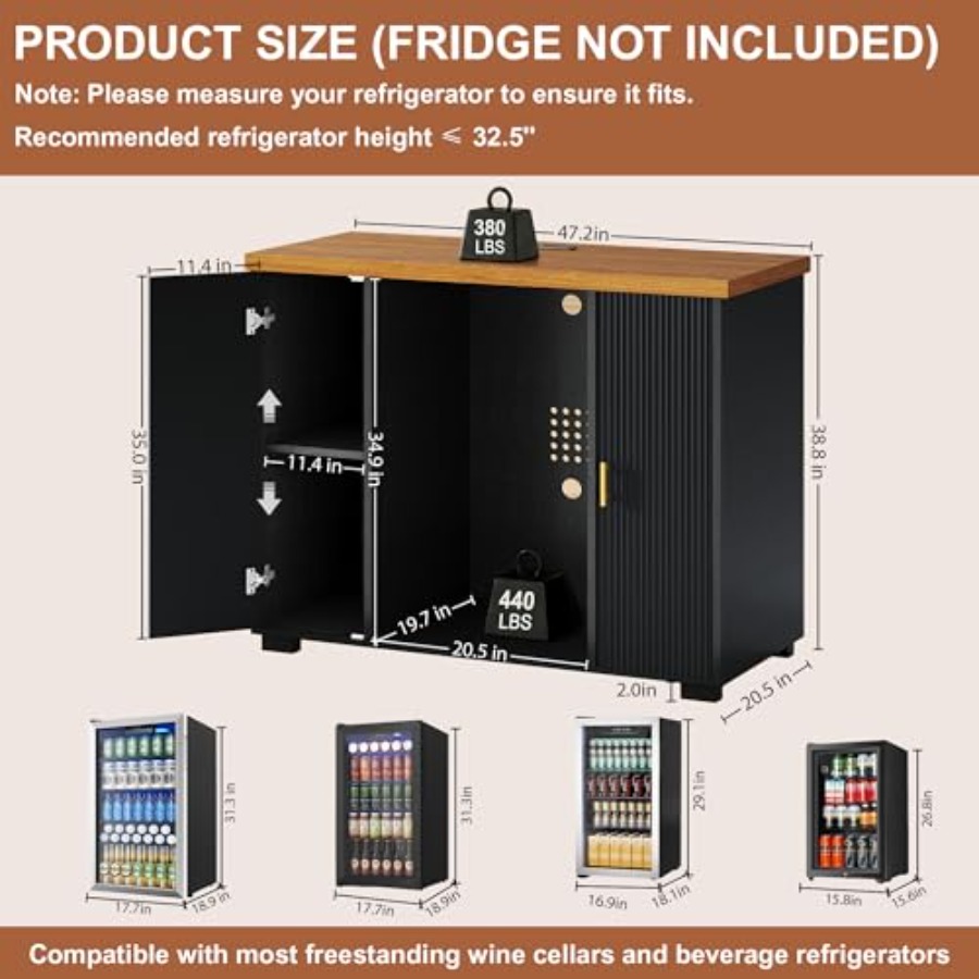 Mobiletto da Caffè con 47 Scom - Home Bar And Fridge recensione e prezzo