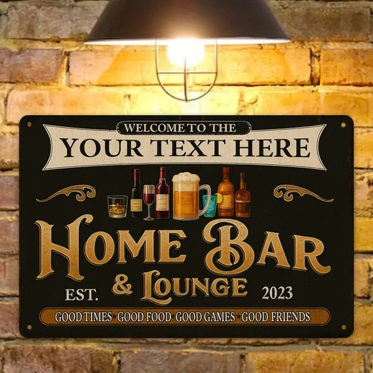 Targa in Metallo Personalizzat - Home Bar Signs recensione e prezzo