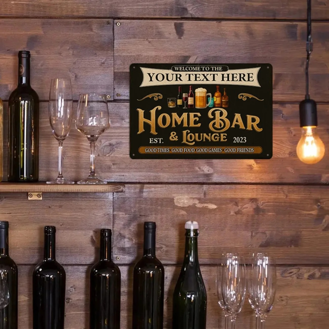 Targa in Metallo Personalizzat - Home Bar Signs recensione e prezzo
