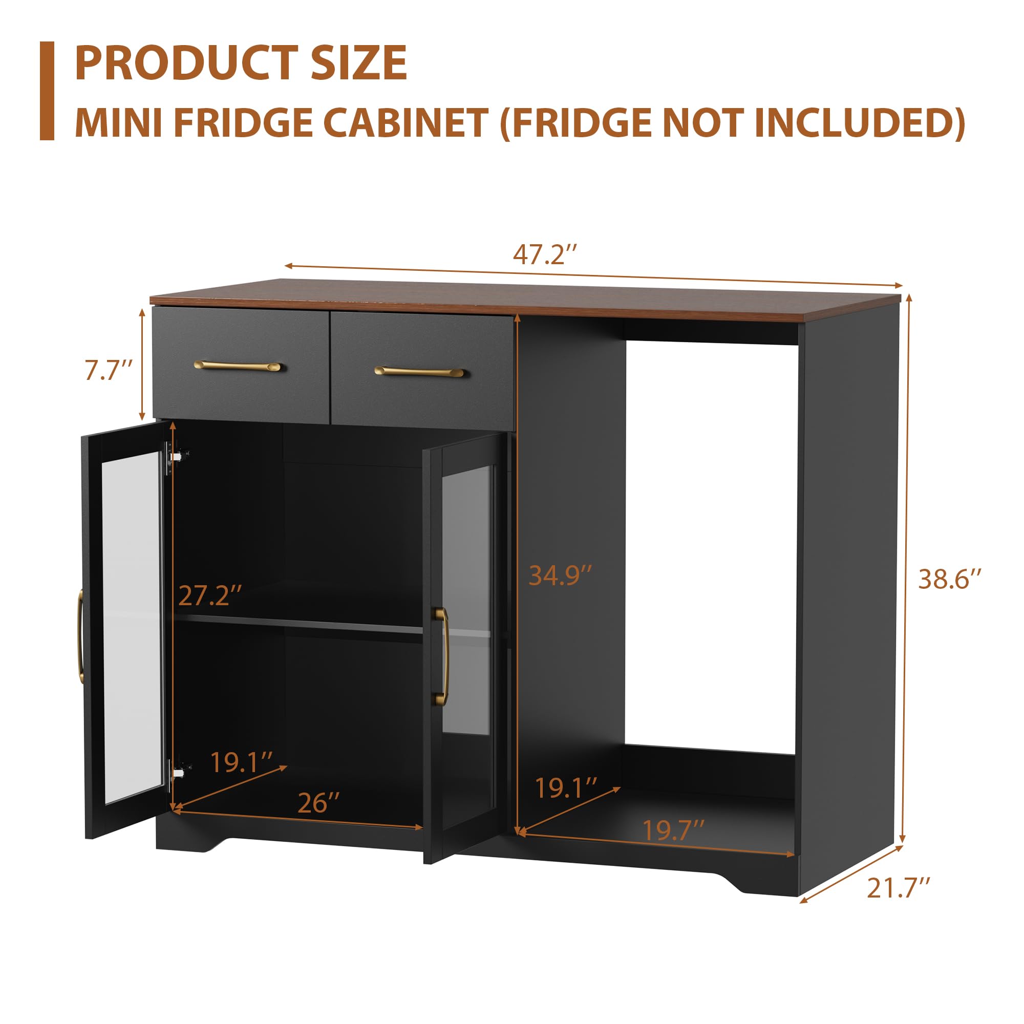 Mobile Bar per Caffè con Spazi - Home Bar And Fridge recensione e prezzo