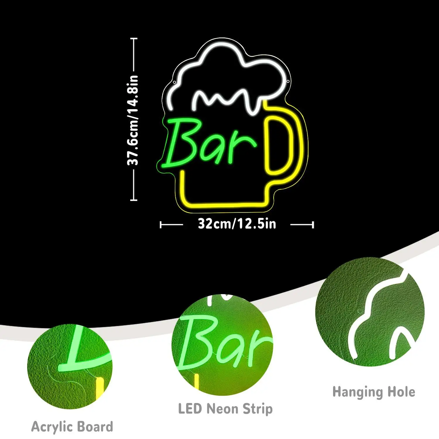 Insegna al Neon per Bar con Lu - Home Bar Signs recensione e prezzo