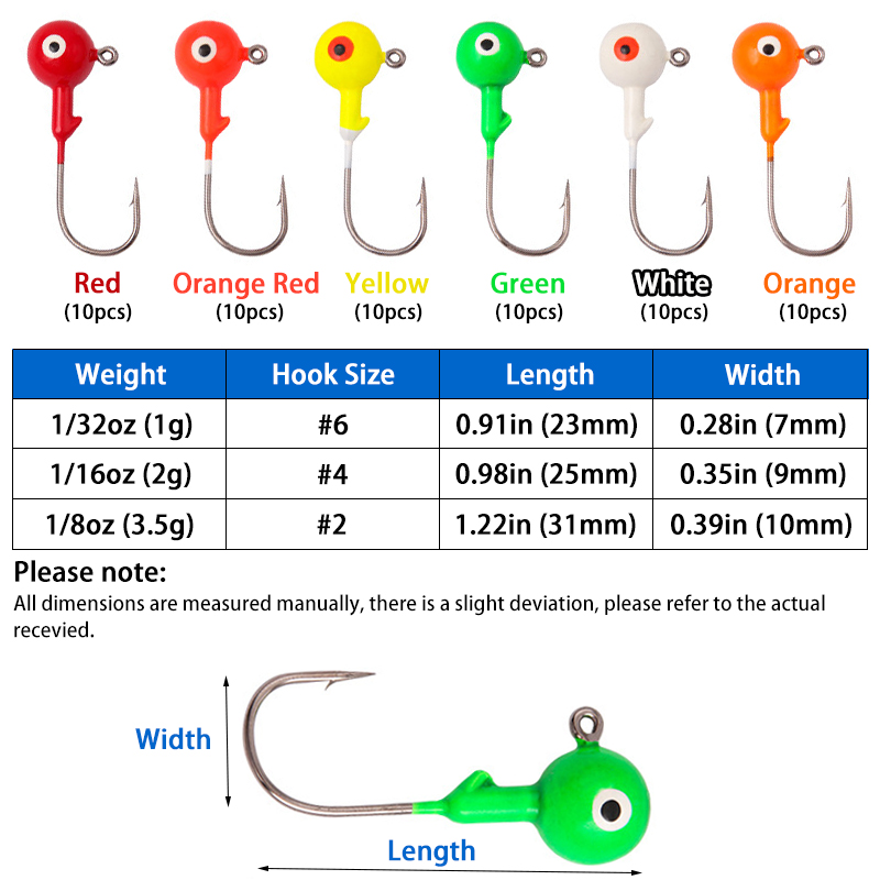 60 pz/borsa Lead Jig Heads ami - Jigger Double Sided recensione e prezzo