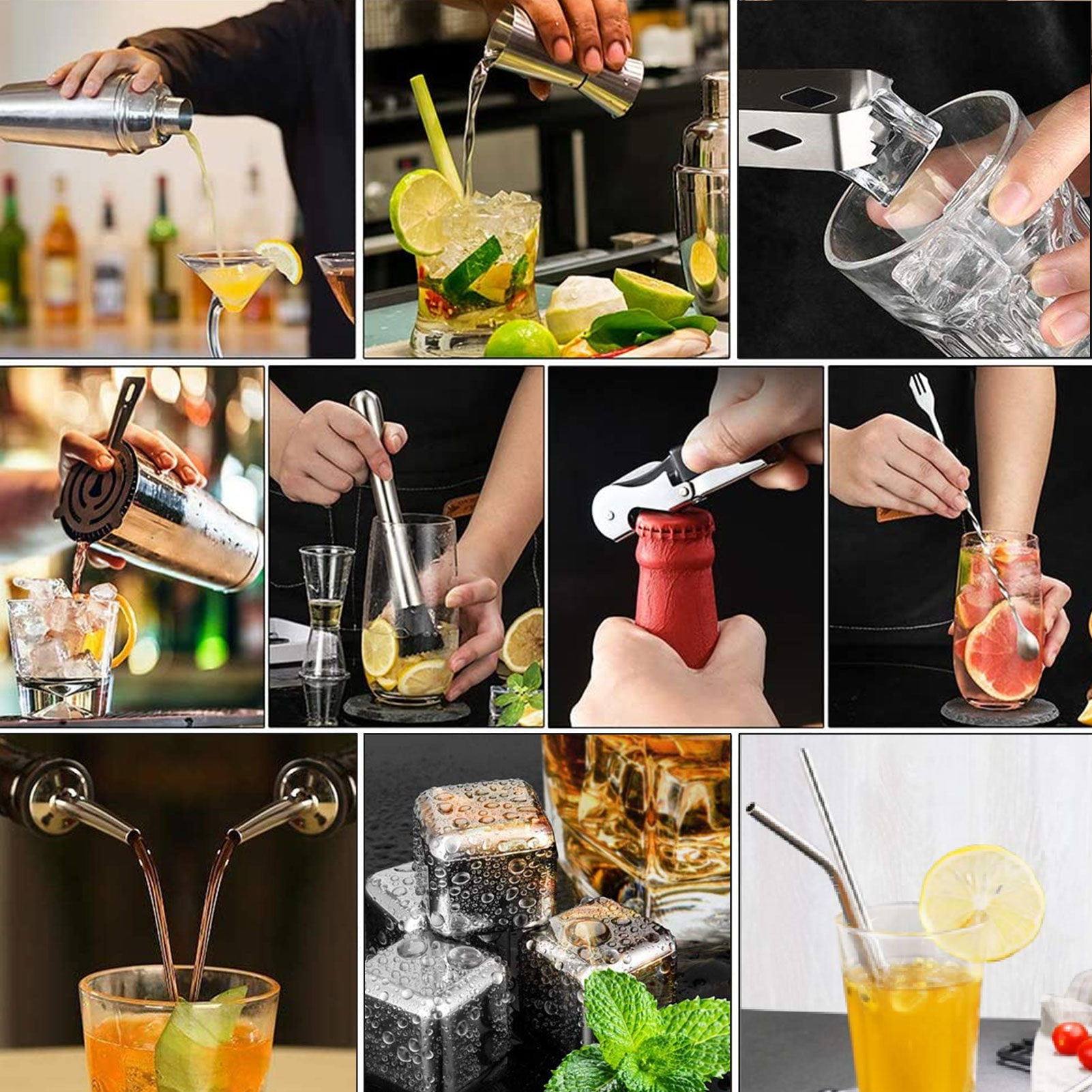 Set per Cocktail Shaker strume - Cocktail Recipe Book recensione e prezzo
